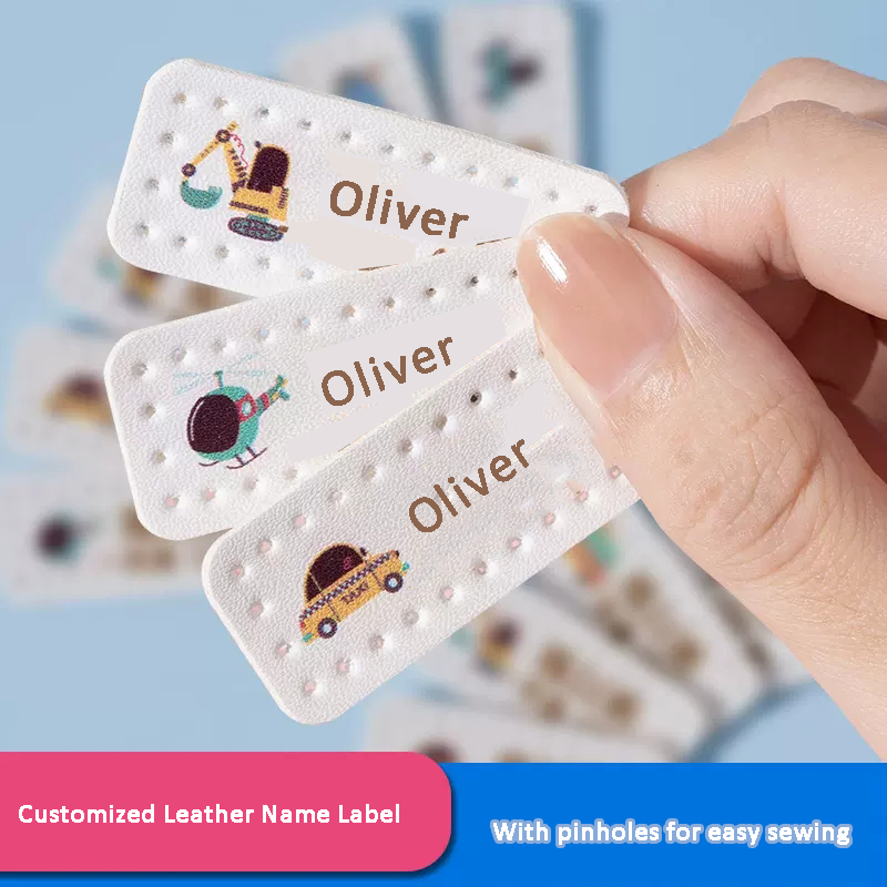 Baby Clothing Labels - Customized Leather Laser Name Label Sticker