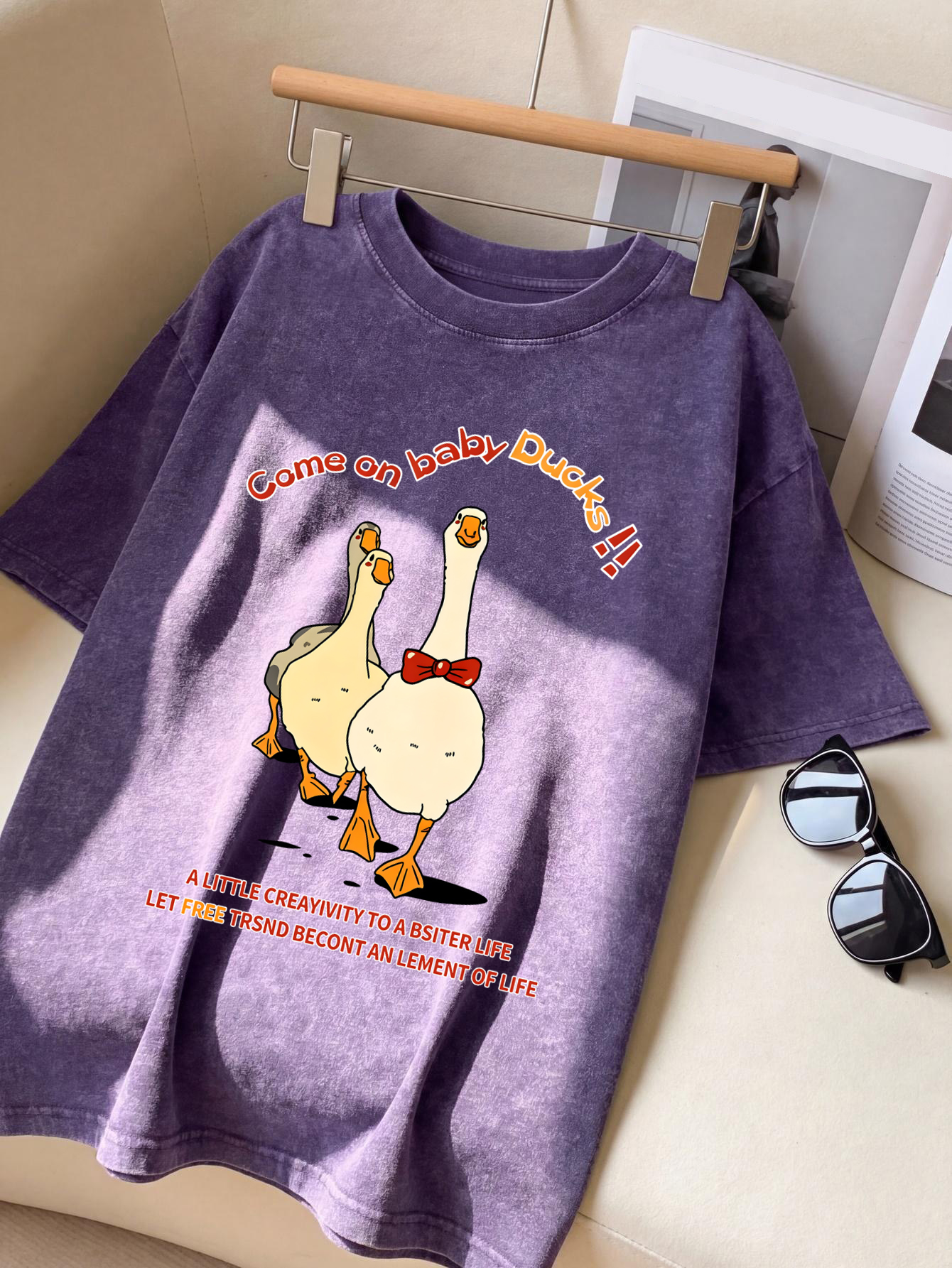 Baby Clothing Wash - Come On Baby Duck Printing Washed