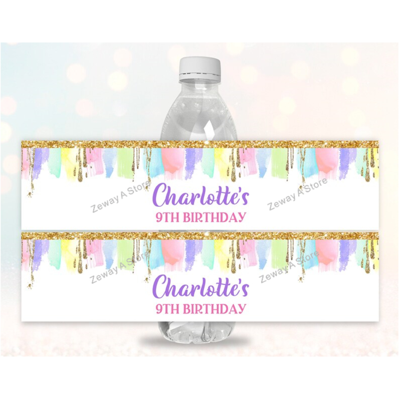 Baby Clothing Labels - 30pcs Jungle Animal Party Water Bottle