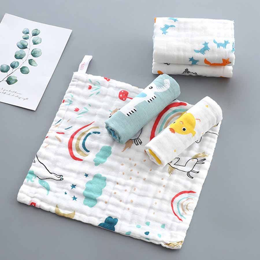 Baby Clothing Wash - 1pcs/5pcs Baby Face Towel Muslin 6