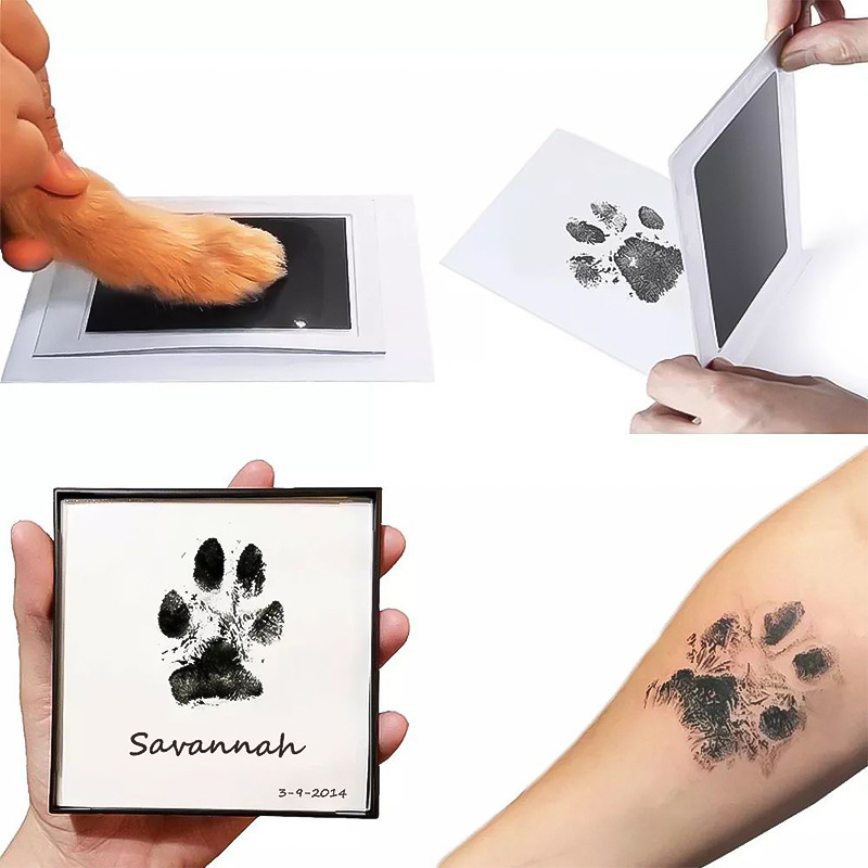 Cat Dog Paw Print Ink Kit Pad  – Baby Clothing Wash Bewertung und Preis