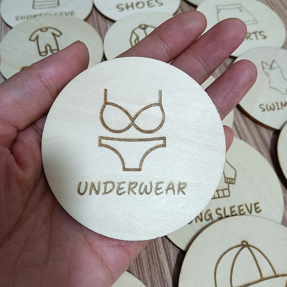 Wooden Wardrobe Labels, Kids C – Baby Clothing Labels Bewertung und Preis