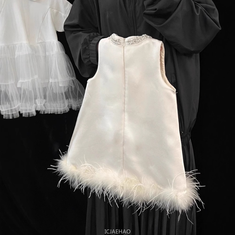 2025 New Girls Satin Feather P – Baby Clothing Accessories Bewertung und Preis