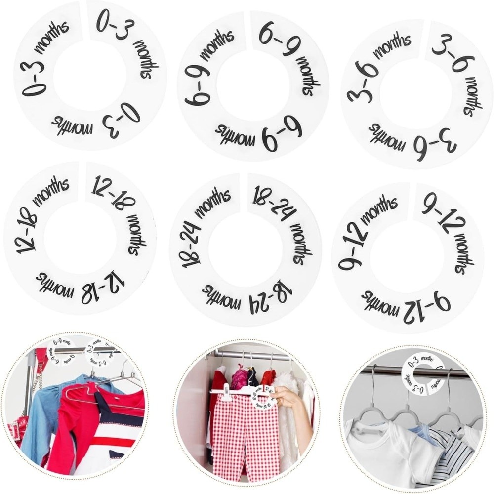 68/9Pcs Organizing Hangers Bab – Baby Clothing Labels Bewertung und Preis