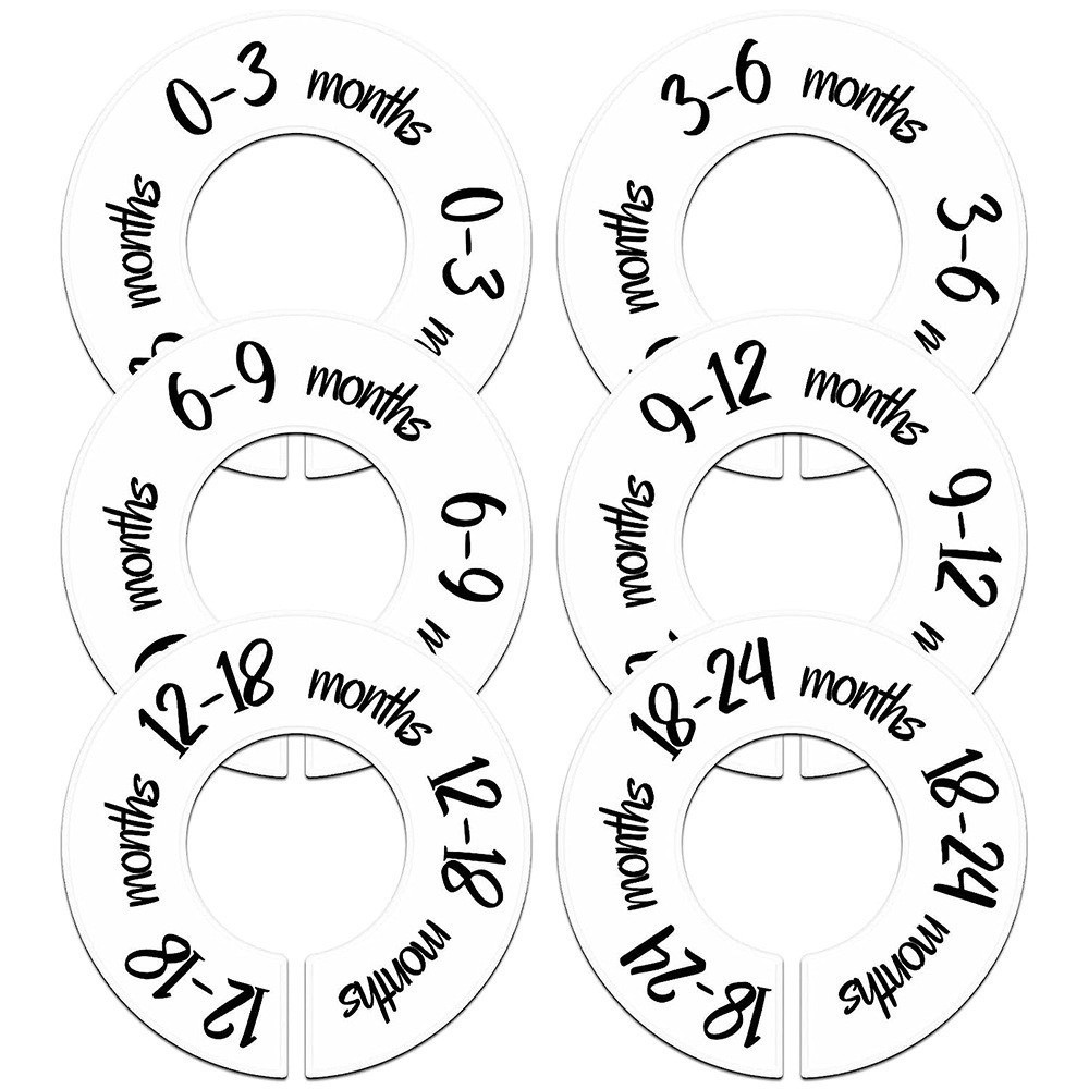 68/9Pcs Organizing Hangers Bab – Baby Clothing Labels Bewertung und Preis
