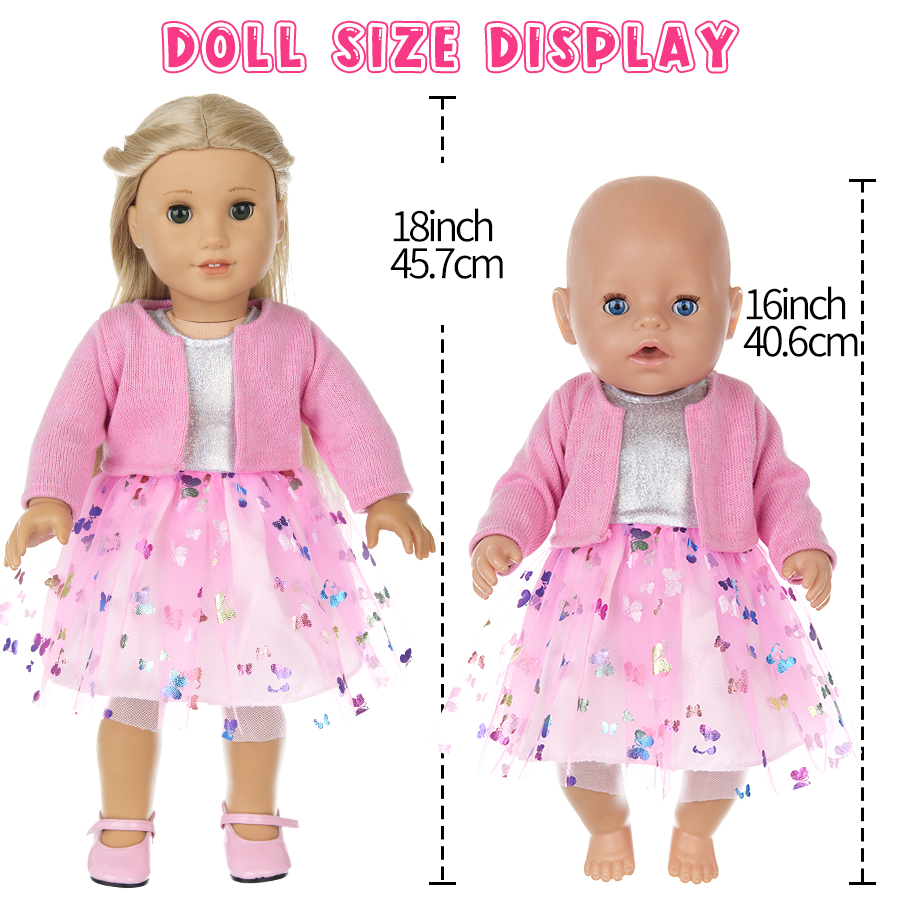 Doll Clothes for 16-18Inch 40- – Baby Clothing Accessories Bewertung und Preis