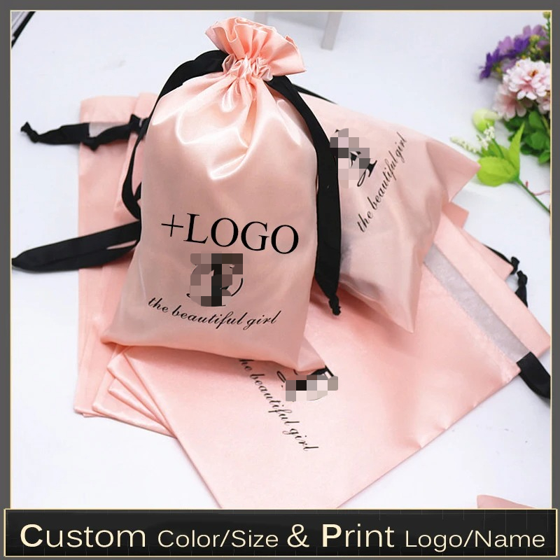 20PCS Baby Pink Silk Satin Pou – Baby Clothing Logo Bewertung und Preis