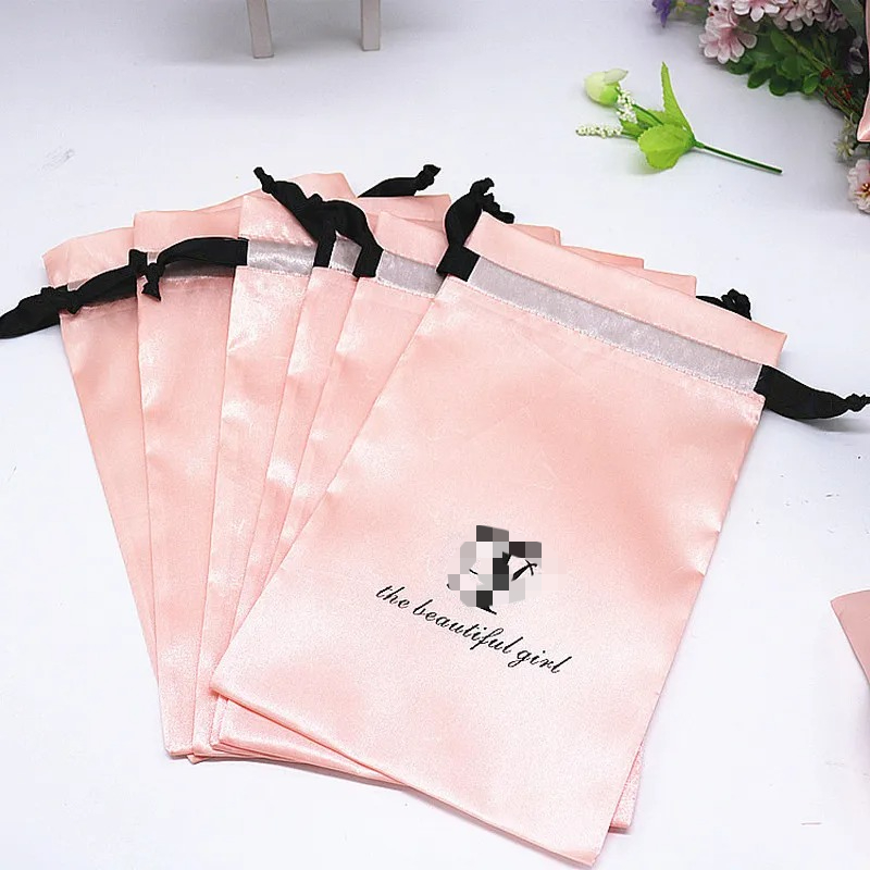 20PCS Baby Pink Silk Satin Pou – Baby Clothing Logo Bewertung und Preis