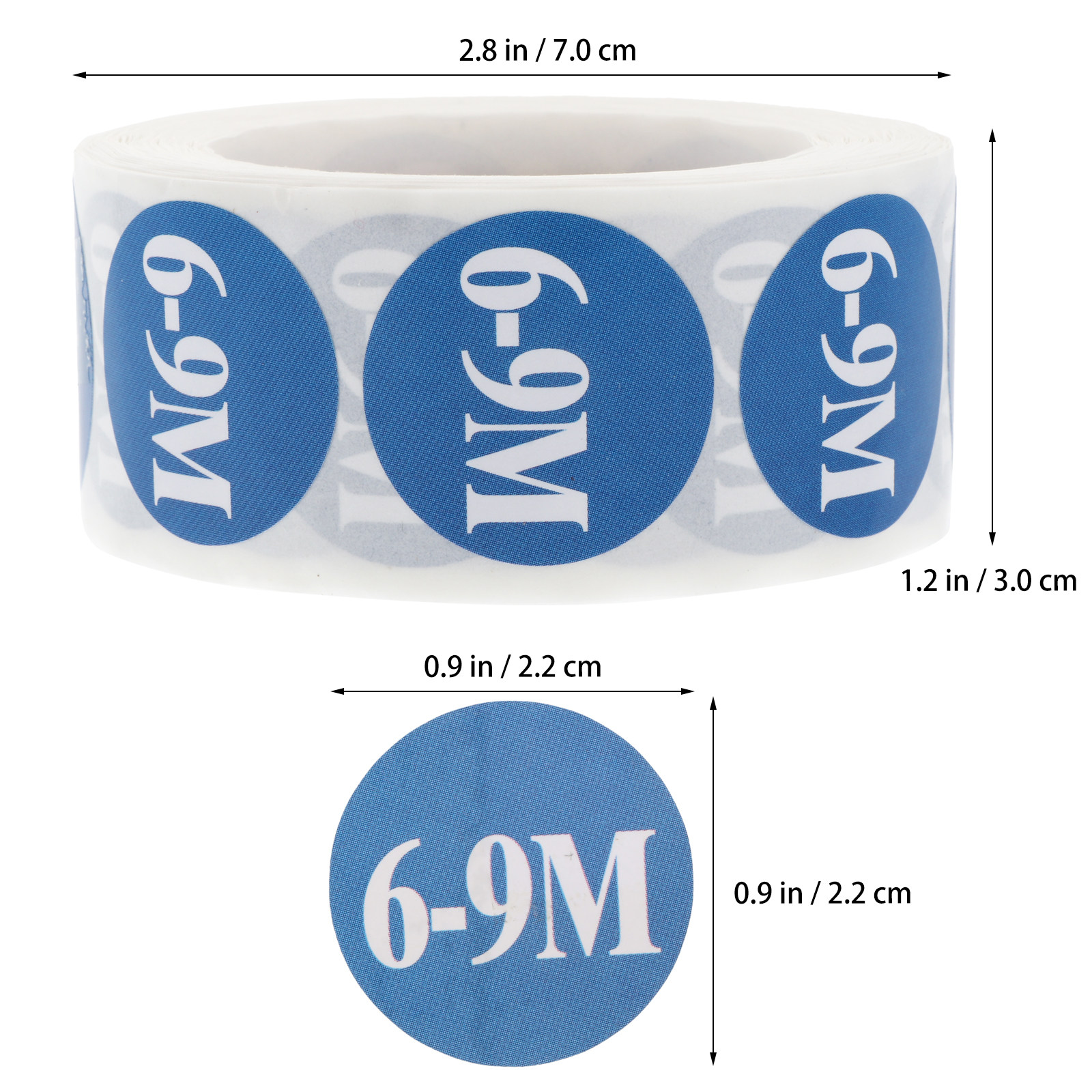 2 Rolls Clothing Size Sticker  – Baby Clothing Labels Bewertung und Preis