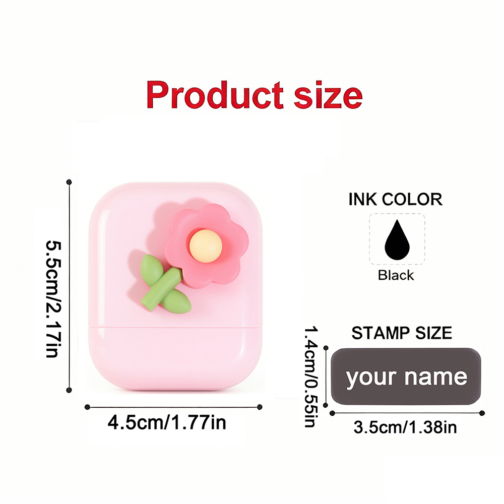 Flower Custom Kids Name Stamp  – Baby Clothing Labels Bewertung und Preis